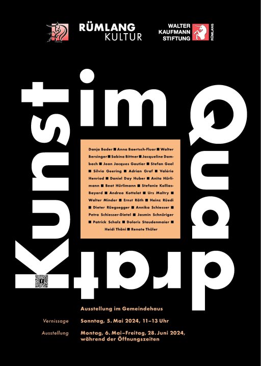 Flyer "Kunst im Quadrat"